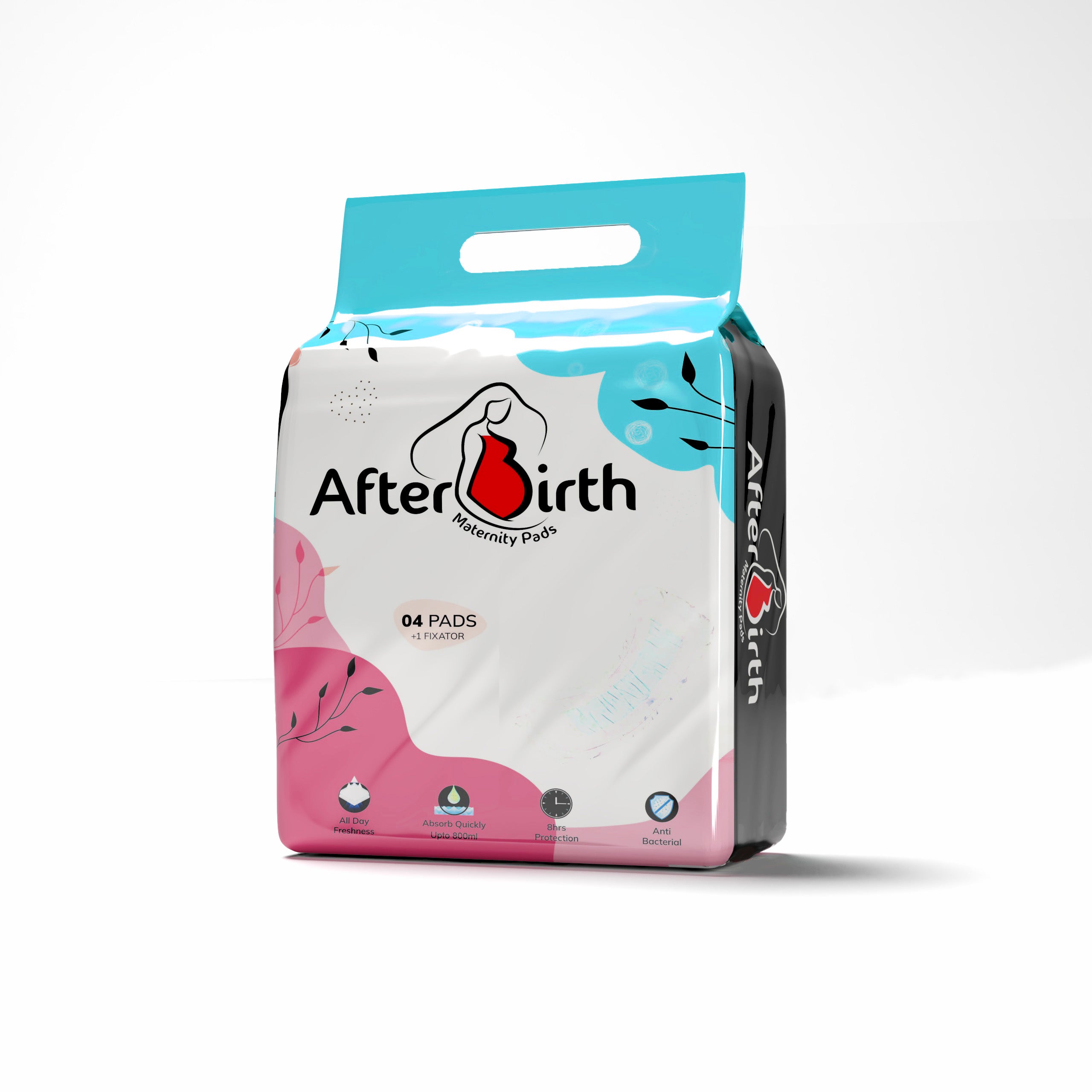 AfterBirth | Maternity Pads | Pack of 4 Pads | Fixator Free